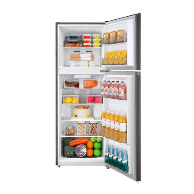 Refrigerador Midea 9 Pies Cúbicos Top Mount Inverter Quattro Negro MDRT346MTM28D