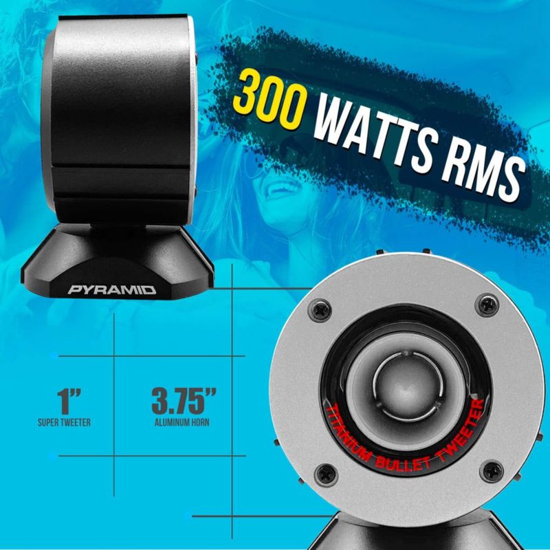 Tweeter Pyramid 300W 4 Ω 2 k‑25 kHz (Par)