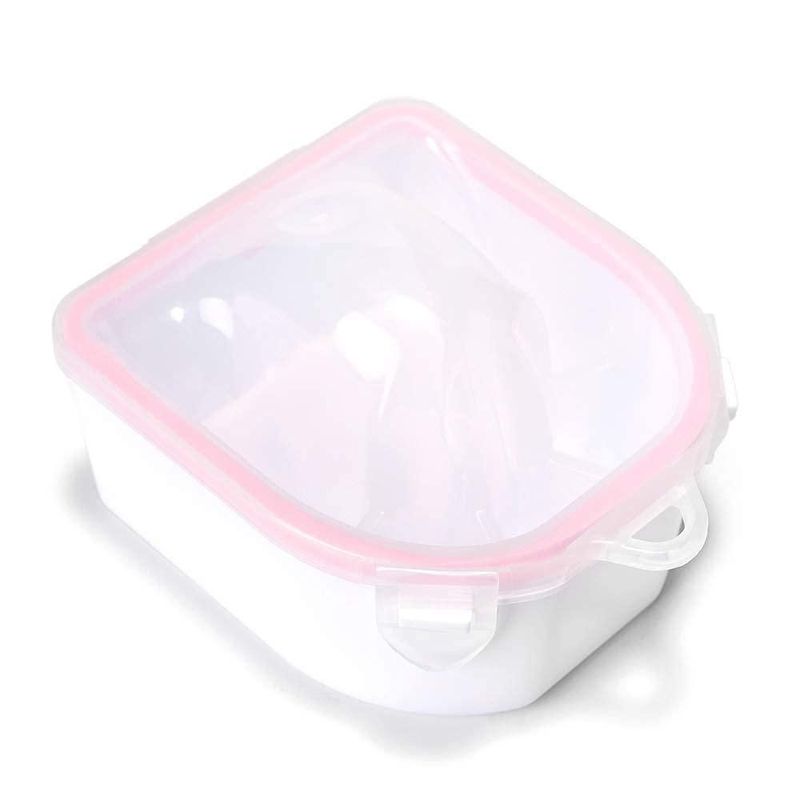 Juego de 2 cuencos para remojo de uñas Rolabling rosa y azul