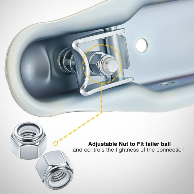 Acoplador de Remolque Nilight 76 cm (3 pulg.) / 5 cm (2 pulg.) – 1588 kg