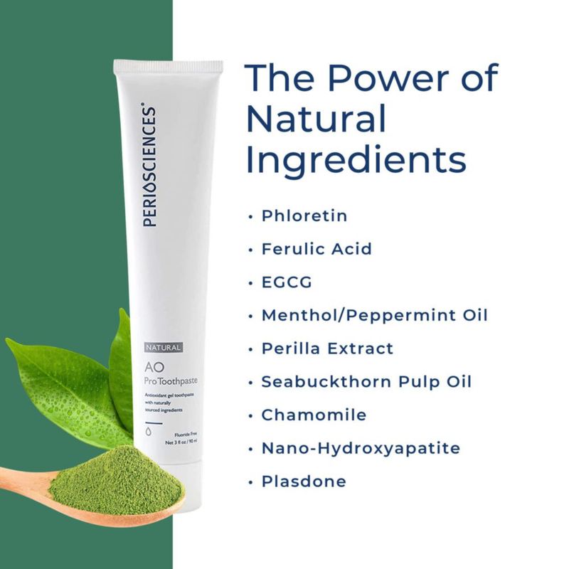 Pasta de dientes PerioSciences AO Pro Natural con nanohidroxiapatita