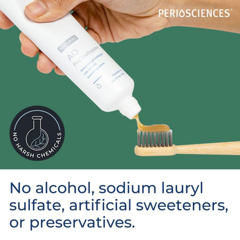 Pasta de dientes PerioSciences AO Pro Natural con nanohidroxiapatita
