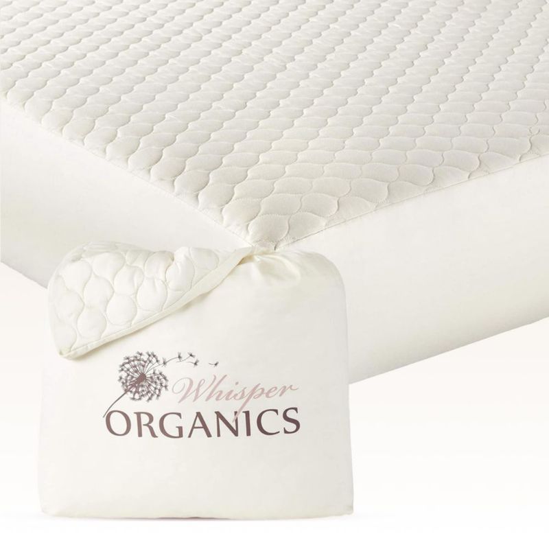 Protector de colchón Whisper Organics 100% algodón orgánico