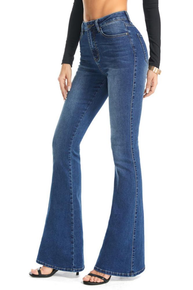Jeans FLYING BANANA Bootcut Flare Azul 4 (corte corto)