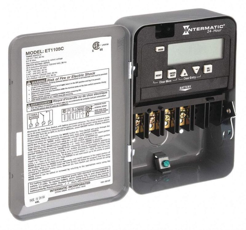 Temporizador Intermatic ET1105C 24 horas 1 circuito SPST