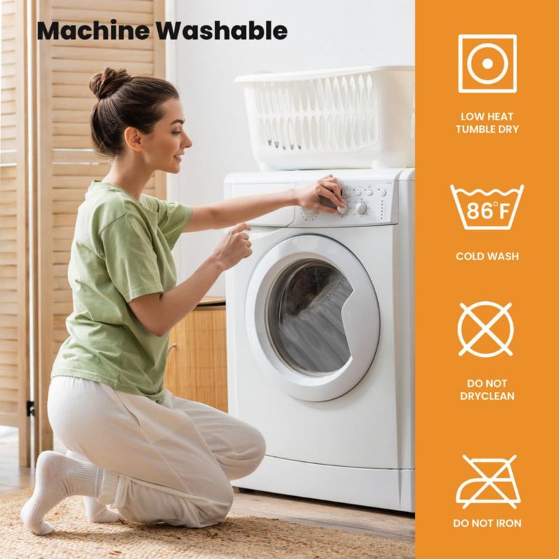 Protector de colchón MATBEBY 152 × 191 cm Blanco bolsillo profundo para RV
