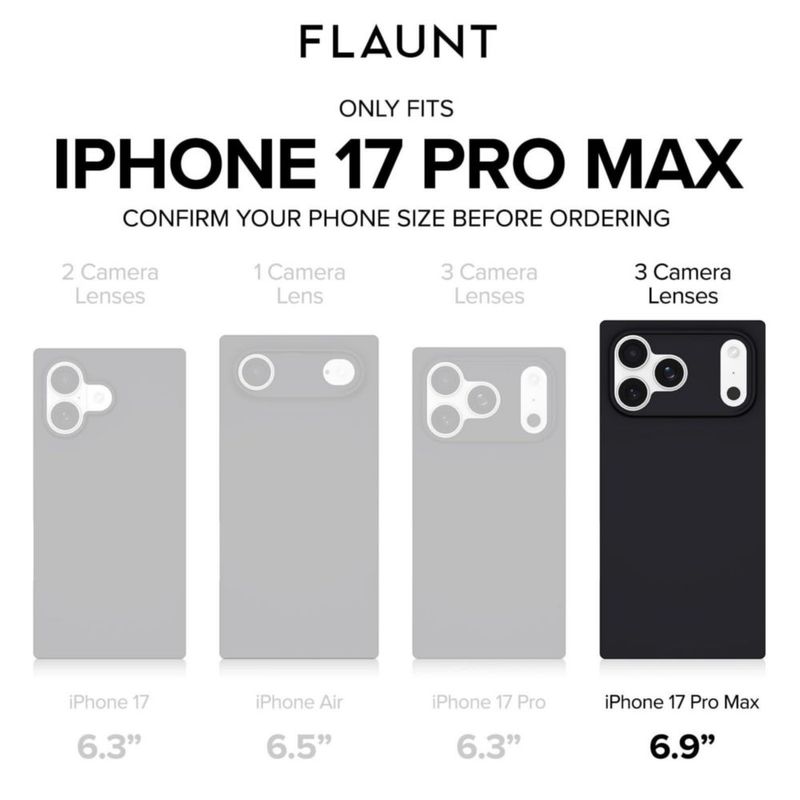 Funda FLAUNT para iPhone 17 Pro Max con patrón a cuadros
