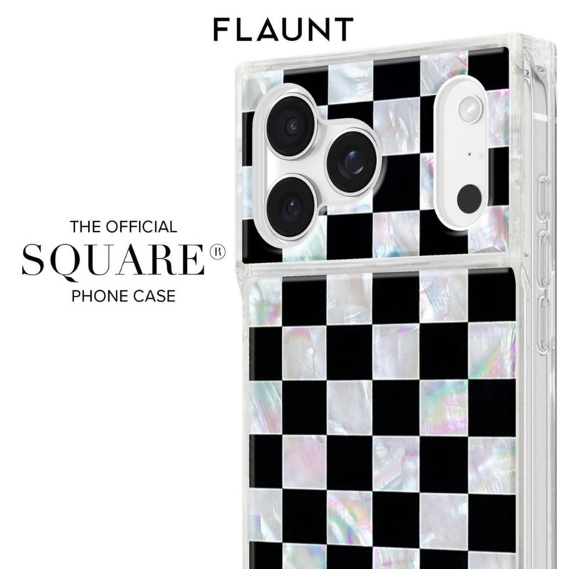 Funda FLAUNT para iPhone 17 Pro Max con patrón a cuadros