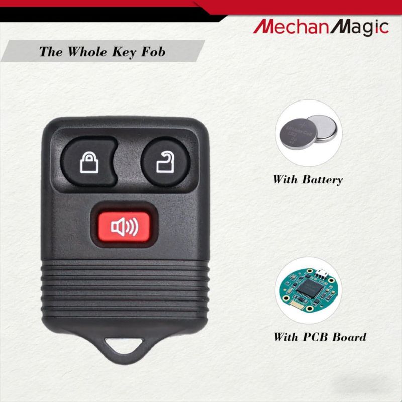 Control remoto sin llave MechanMagic 2 botones para Ford F-150/F-250/Escape