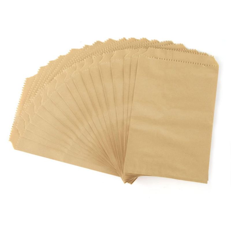 Bolsas de papel kraft FOCCIUP 10x15 cm Marrón - Pack de 100