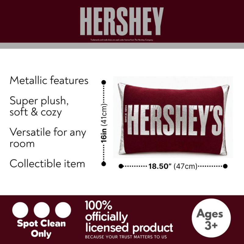 Almohada de peluche Franco Hershey’s de 46 cm con forma de barra de chocolate
