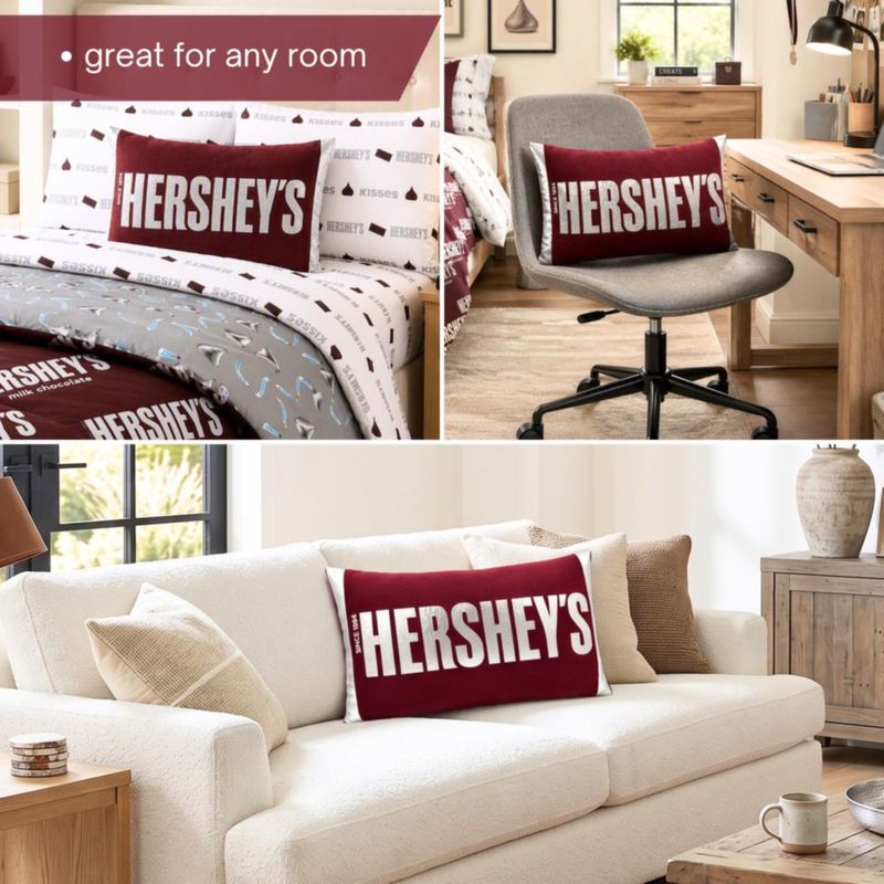 Almohada de peluche Franco Hershey’s de 46 cm con forma de barra de chocolate