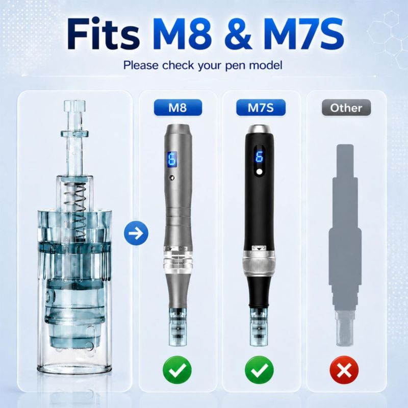 Cartuchos para pluma de microneedling Bird Here M8/M7S 36 pines 018 mm 10 uds