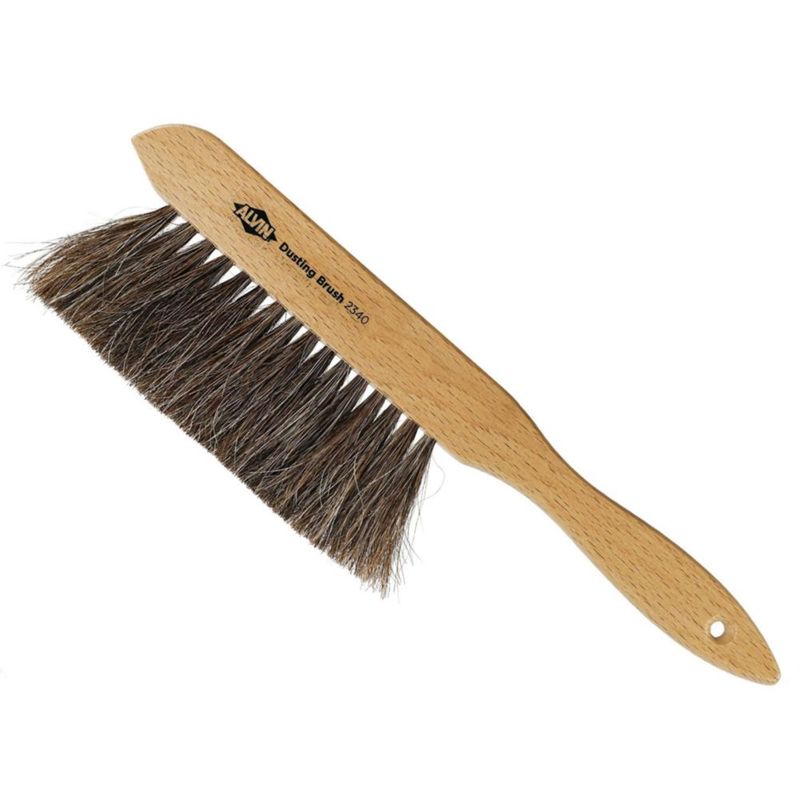 Cepillo para desempolvar ALVIN 25 cm de crin de caballo con mango de madera