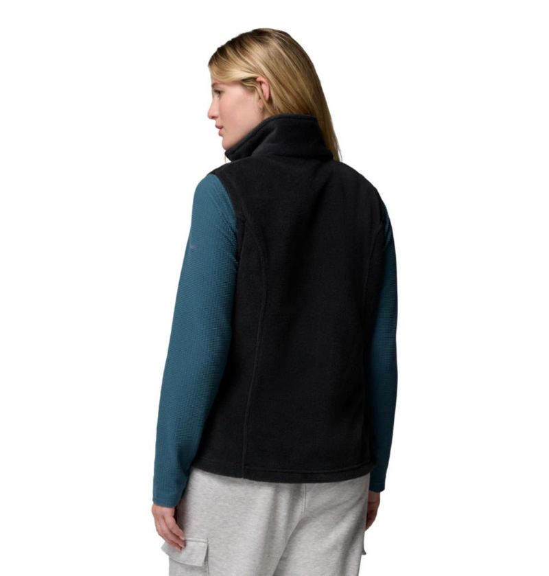 Chaleco de Forro Polar Columbia Mujer Mediana Petite Negro