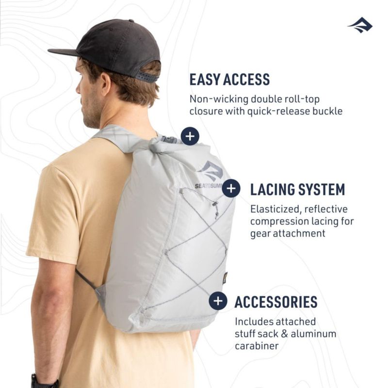 Mochila Sea to Summit 22 L Ultra‑SIL Dry Azul Atoll