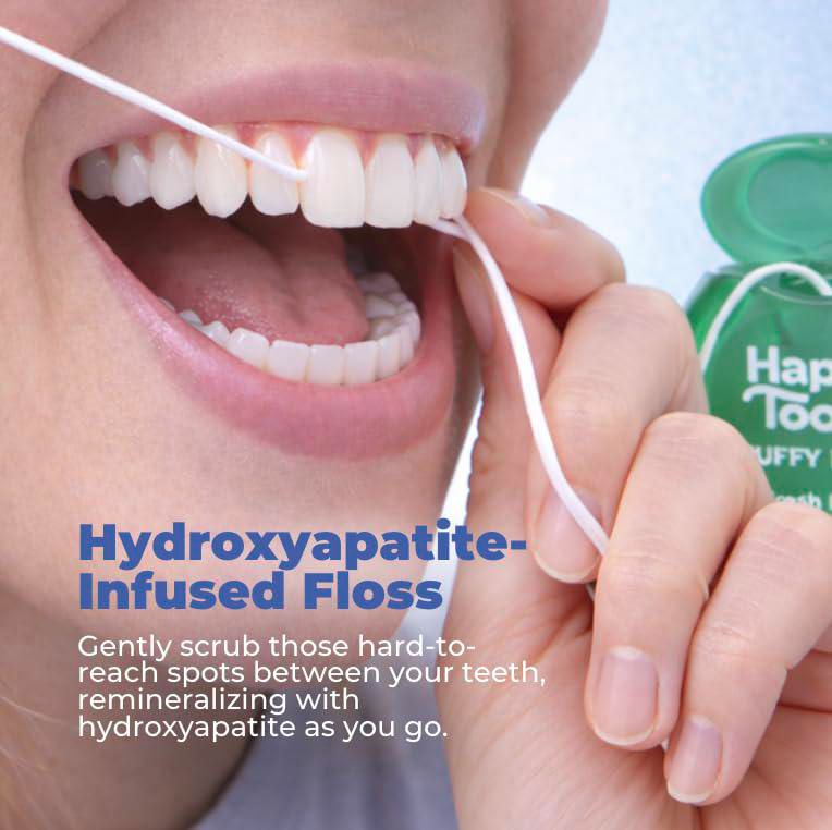 Hilo dental Happy Tooth 3 unidades sabor menta