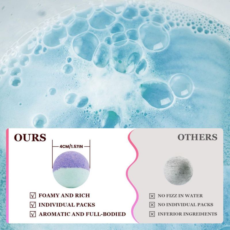 Bombas de baño WINGEDSOUL 50 piezas 10 fragancias artesanales