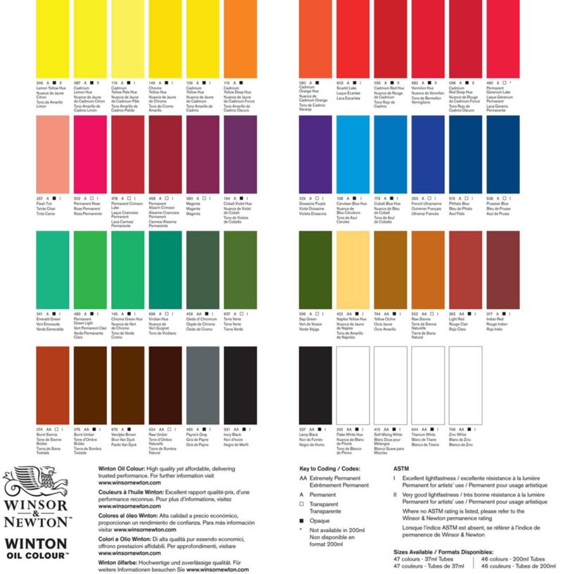 Winsor & Newton Color al Óleo 37 ml Rojo Cadmio Claro
