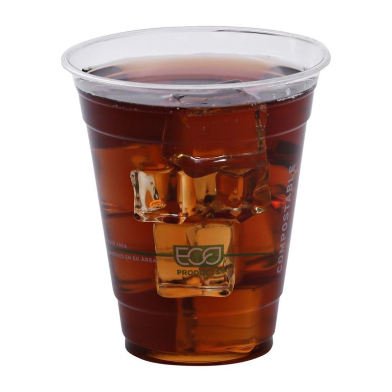 Vaso desechable ECO PRODUCTS 355 ml 1000 unidades transparente
