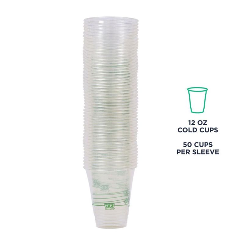 Vaso desechable ECO PRODUCTS 355 ml 1000 unidades transparente