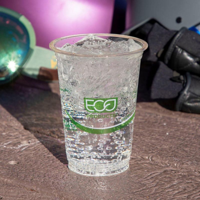 Vaso desechable ECO PRODUCTS 355 ml 1000 unidades transparente