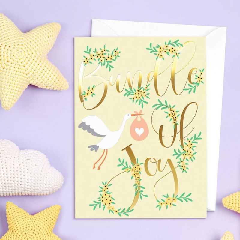 Paquete de 24 tarjetas de felicitación Sweetzer & Orange unisex con detalle dorado