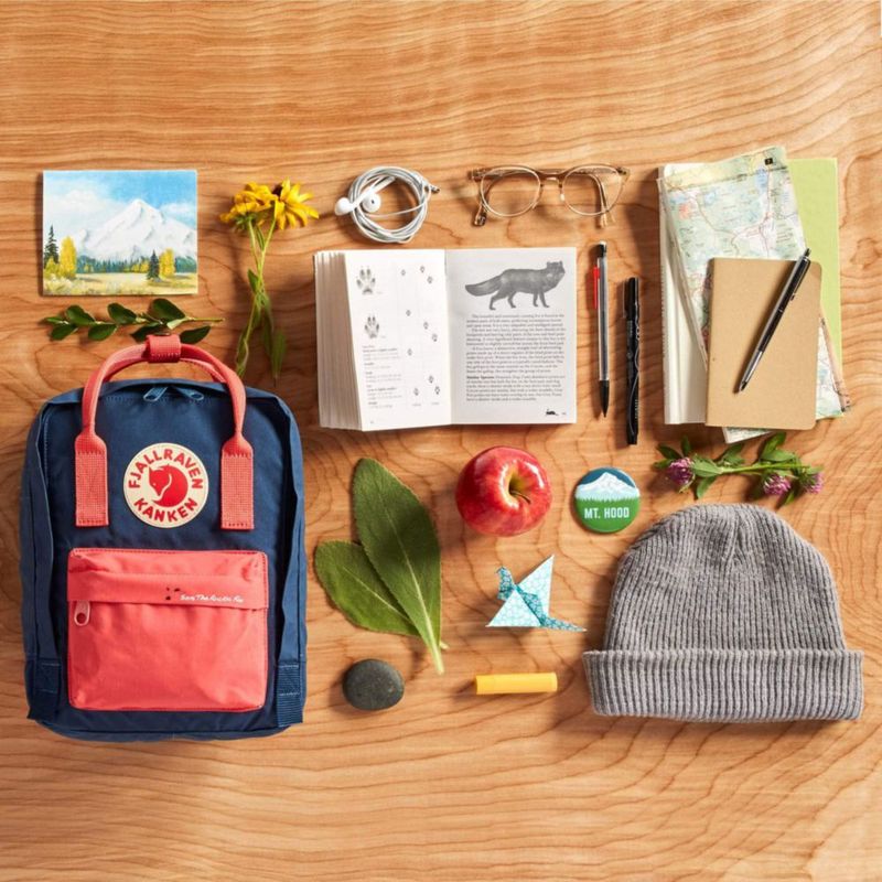 Mochila Fjallraven Kanken Mini de nylon azul cielo para mujer
