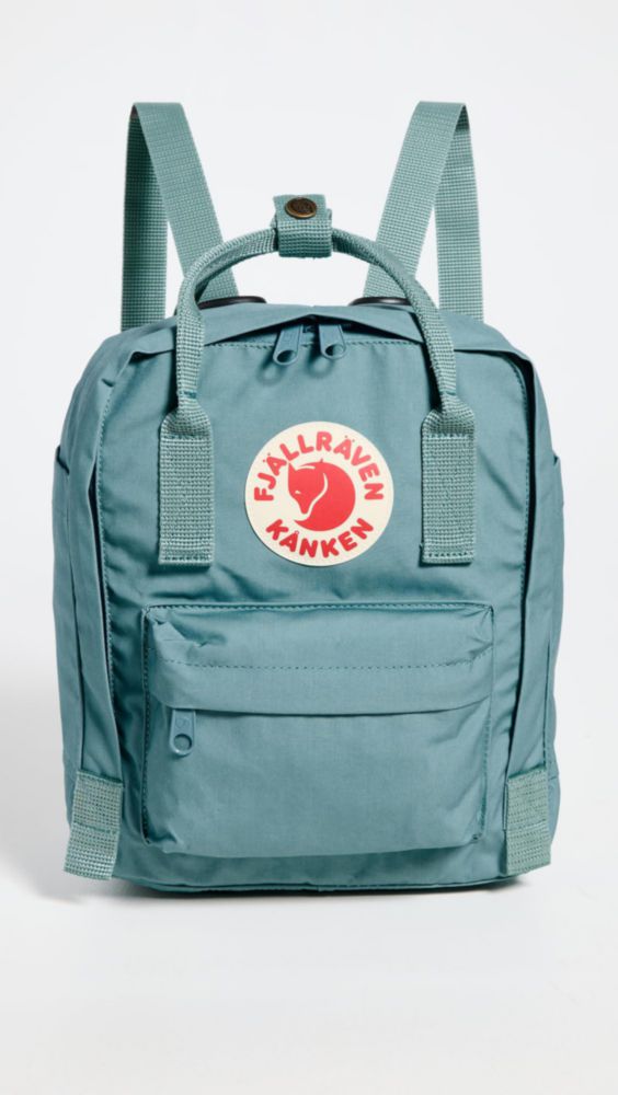 Mochila Fjallraven Kanken Mini de nylon azul cielo para mujer
