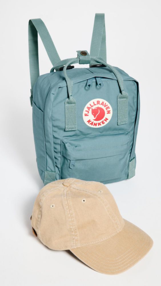 Mochila Fjallraven Kanken Mini de nylon azul cielo para mujer