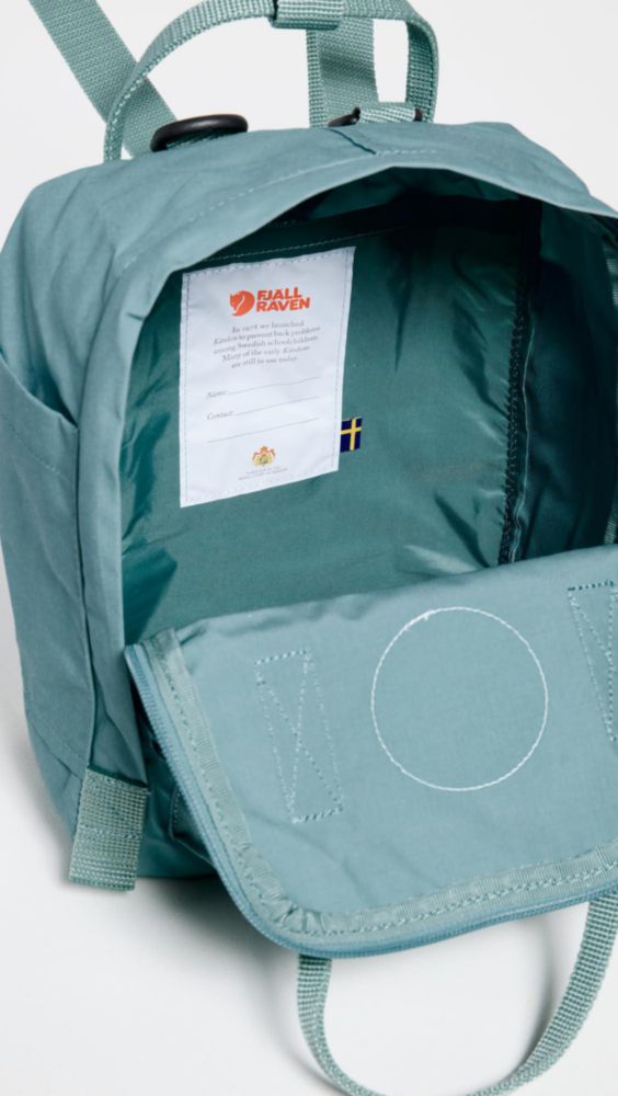 Mochila Fjallraven Kanken Mini de nylon azul cielo para mujer