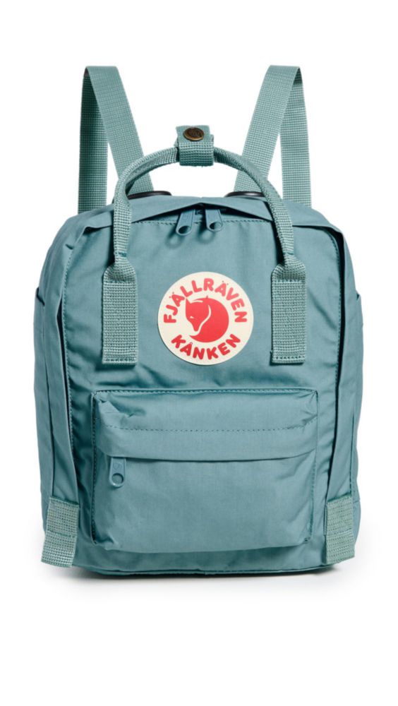 Mochila Fjallraven Kanken Mini de nylon azul cielo para mujer