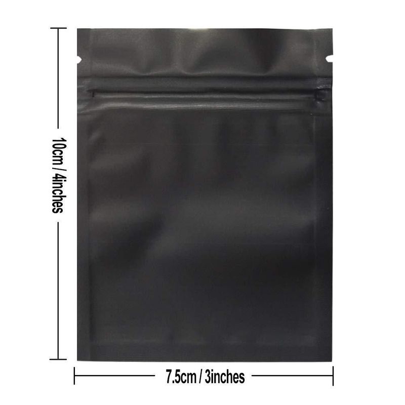 Bolsas a prueba de olores GoodtoU 75 x 10 cm paquete de 100 negro mate