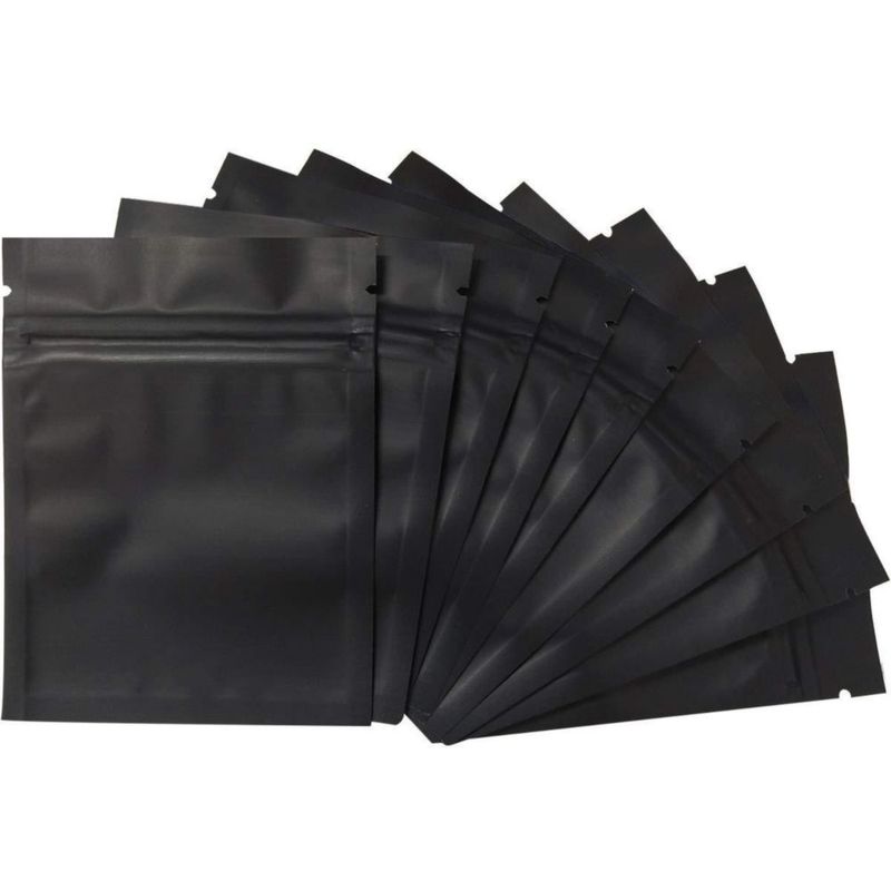 Bolsas a prueba de olores GoodtoU 75 x 10 cm paquete de 100 negro mate