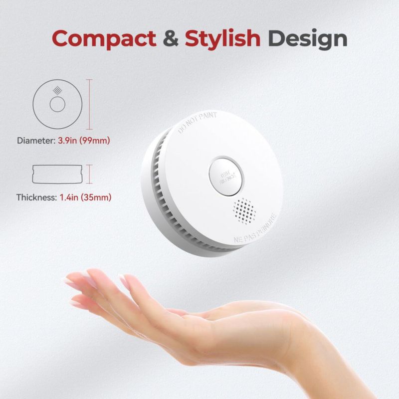 Detector de humo SITERLINK GS509A con batería reemplazable