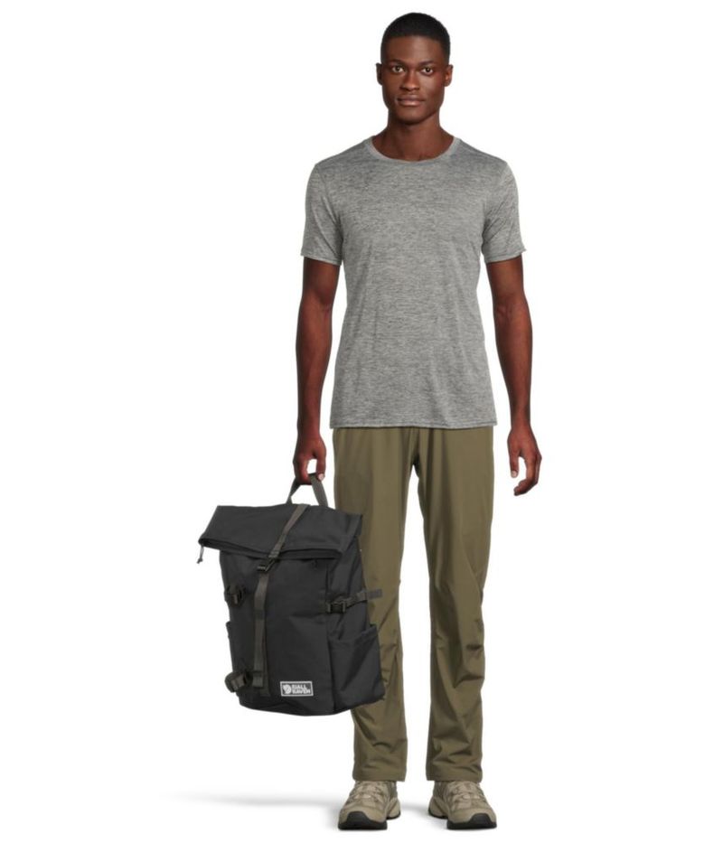 Mochila Fjällräven 25L Roll-Top Negro Carbón