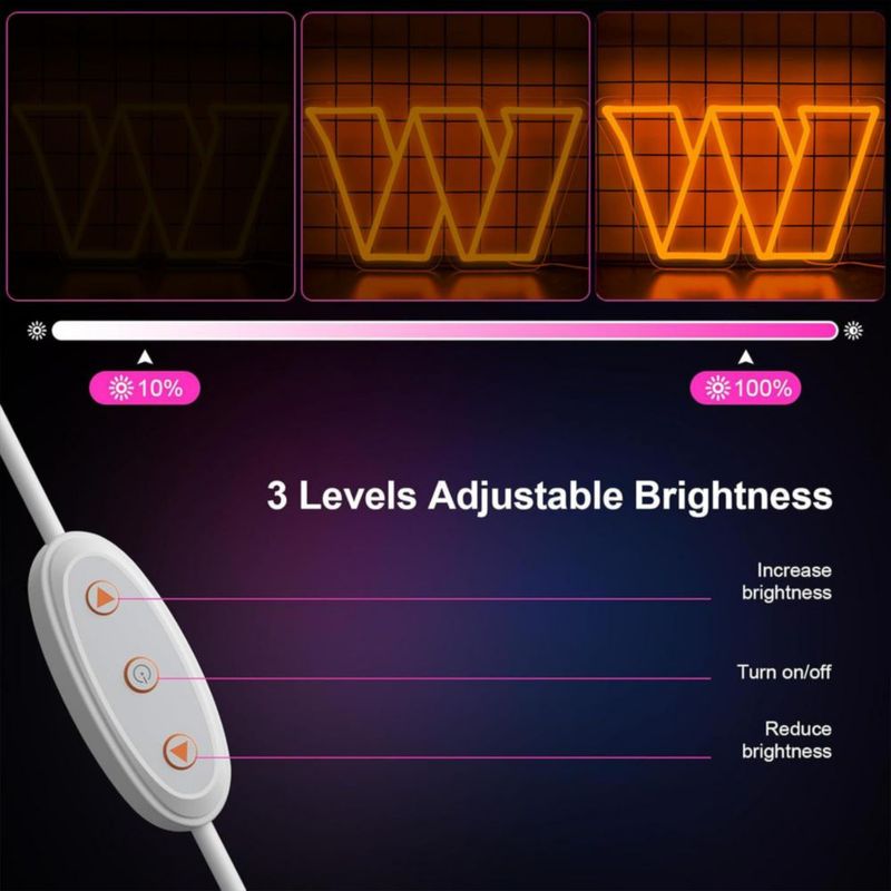 Letrero de neón BNBIDEN Football LED para pared – decoración y regalo