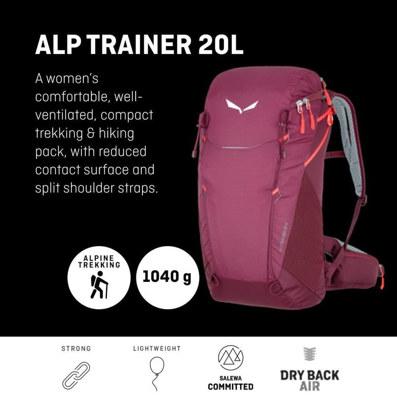 Mochila Salewa Alp Trainer 20 Ws para mujer