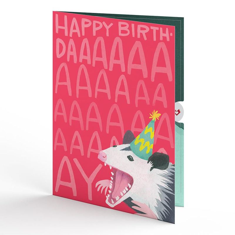 Tarjeta de Cumpleaños Pop‑Up Lovepop “Awe‑ssum Possum”