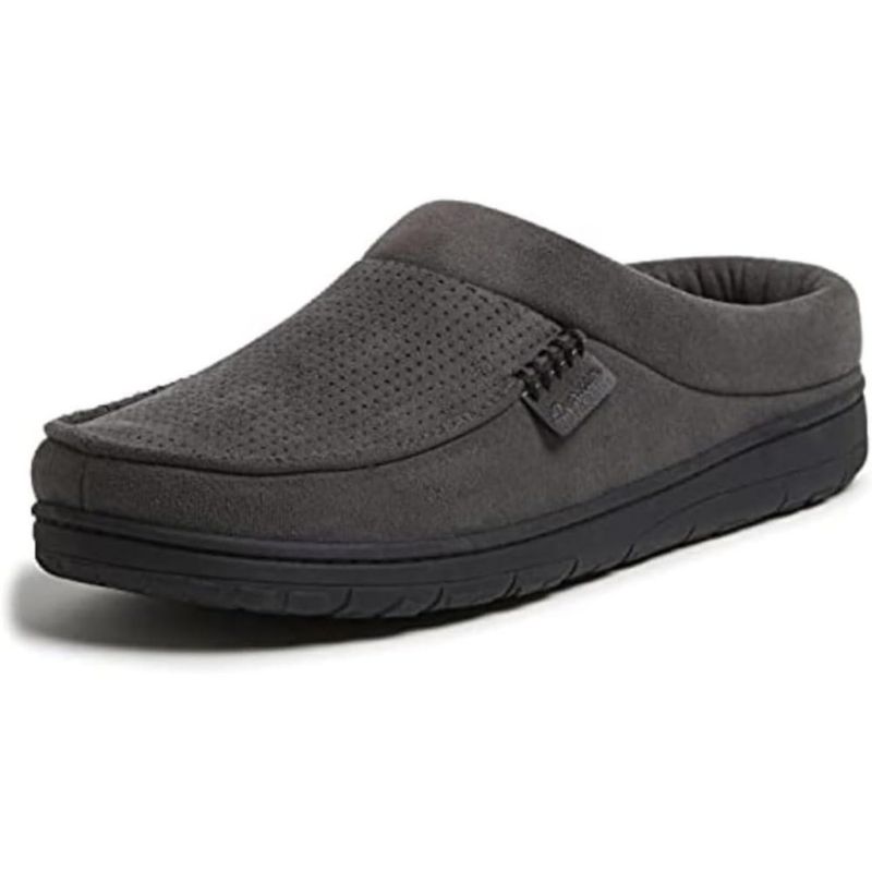 Pantufla Dearfoams Brendan de Microfibra - Talla Grande