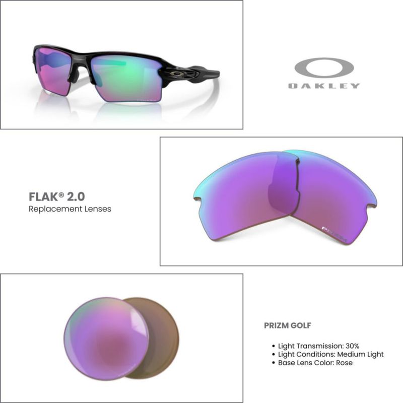Lentes de Repuesto Oakley Flak 2.0 Prizm Golf