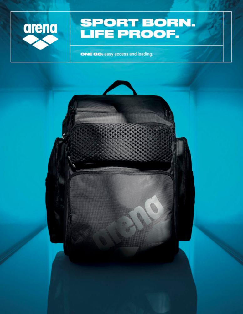 Mochila deportiva ARENA 45L color púrpura ciruela