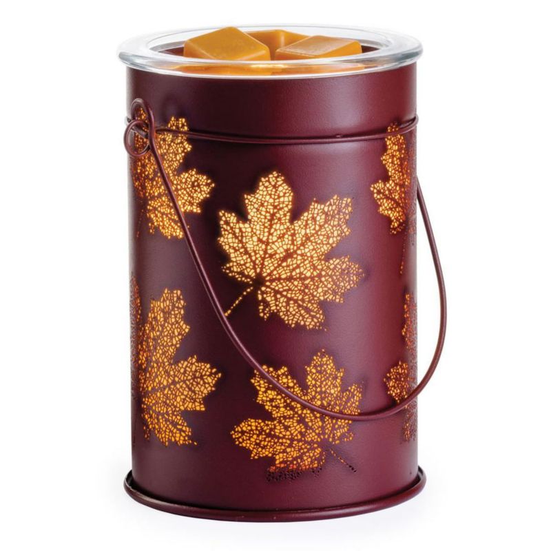 Calentador de Velas y Difusor de Aroma 22 cm con Hojas de Otoño