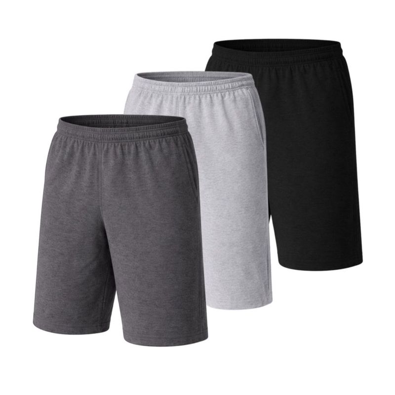 Shorts Hanes 19 cm pack de 3 con bolsillos deportivos para hombre