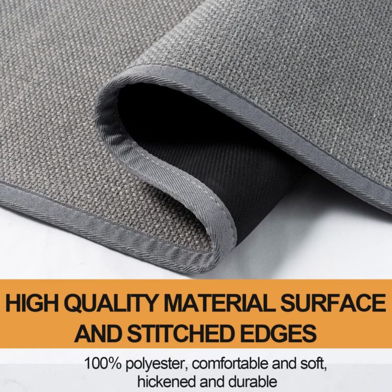 Alfombrillas de cocina SUMLANS 44 × 120 cm + 44 × 76 cm Gris pack de 2