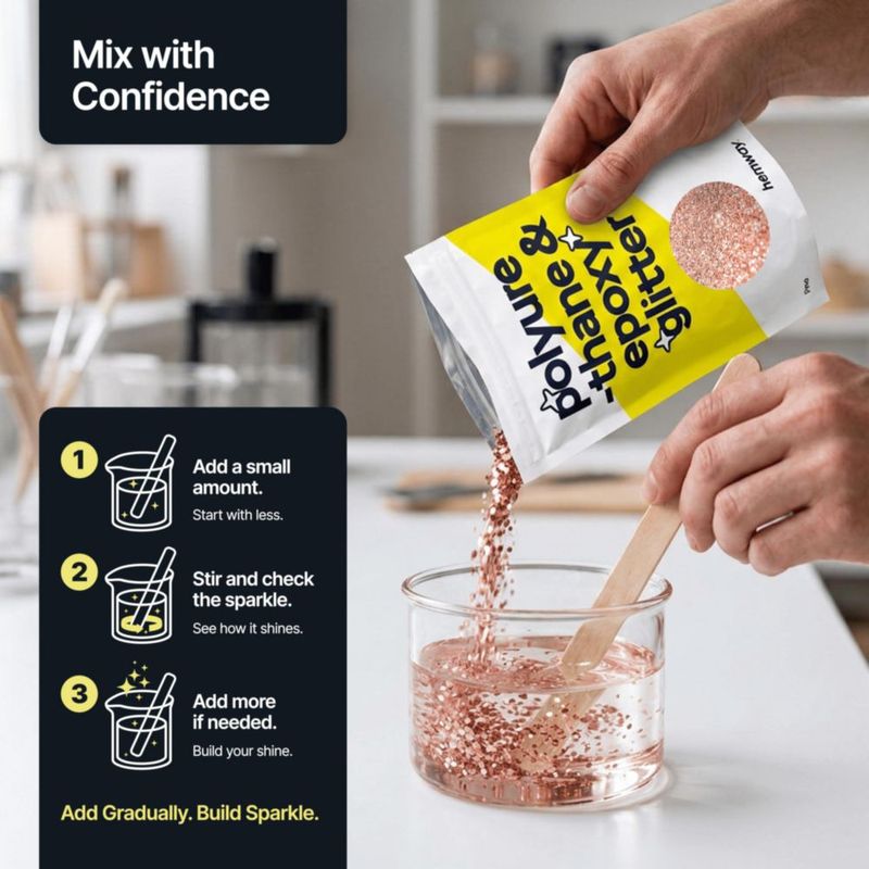 Purpurina Hemway Rosa Oro 100 g Microfina para Poliuretano y Resina Epoxi