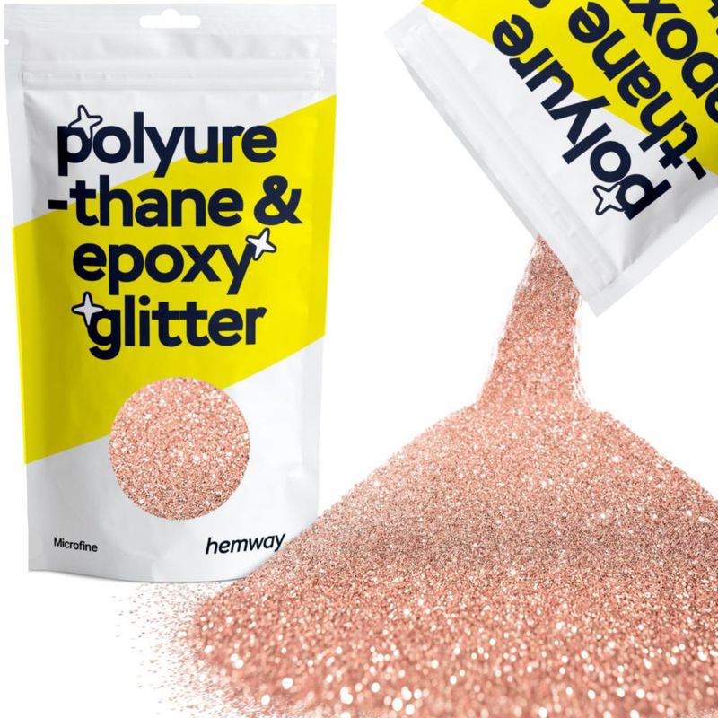 Purpurina Hemway Rosa Oro 100 g Microfina para Poliuretano y Resina Epoxi