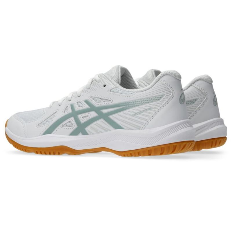 Zapatillas de voleibol ASICS Upcourt 6 9.5 Mujer Blanco/Niebla Oceánica