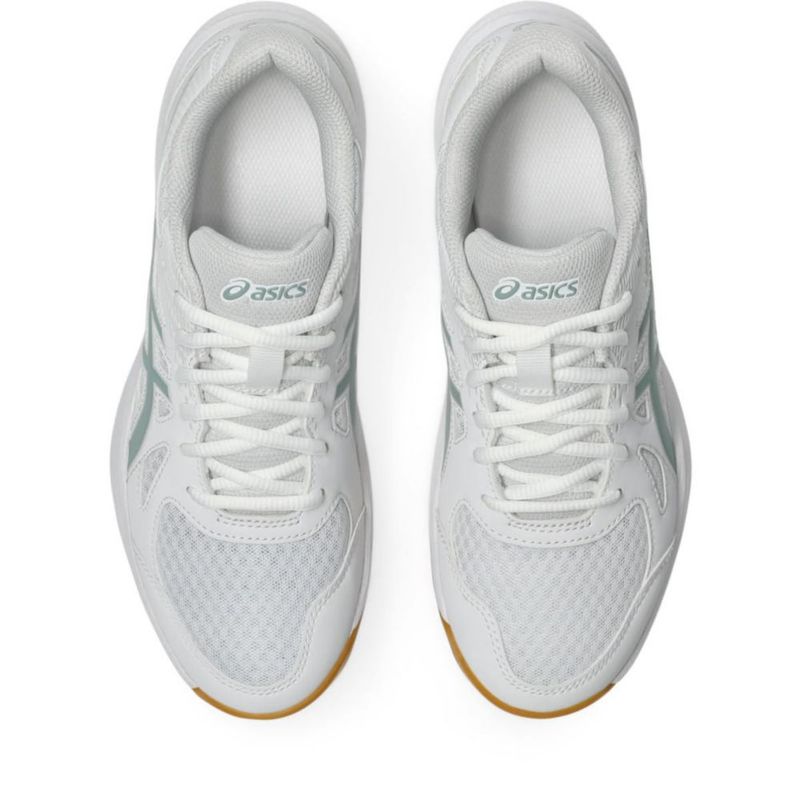 Zapatillas de voleibol ASICS Upcourt 6 9.5 Mujer Blanco/Niebla Oceánica