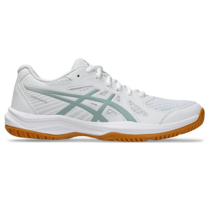 Zapatillas de voleibol ASICS Upcourt 6 9.5 Mujer Blanco/Niebla Oceánica